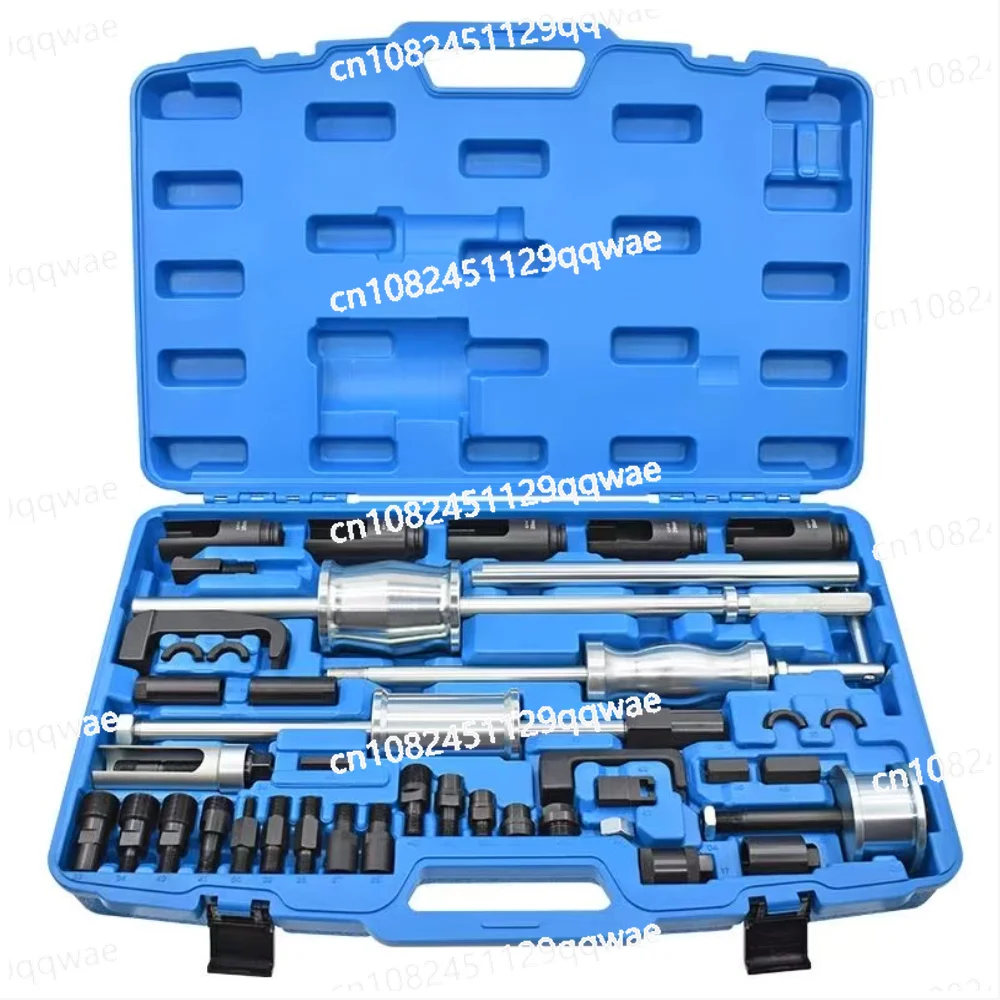 40-Piece Automotive Injector Puller Extractor Set Steel Slide Hammer Tool for Engine Tire Repair