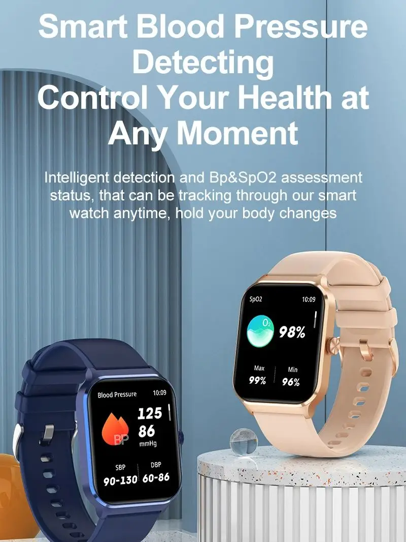 GTS 4 Smartwatch para Homens e Mulheres, Relógios de Fitness, Chamada Bluetooth, Oxigênio no Sangue, Monitor de Freqüência Cardíaca, Xiaomi, Android, IOS