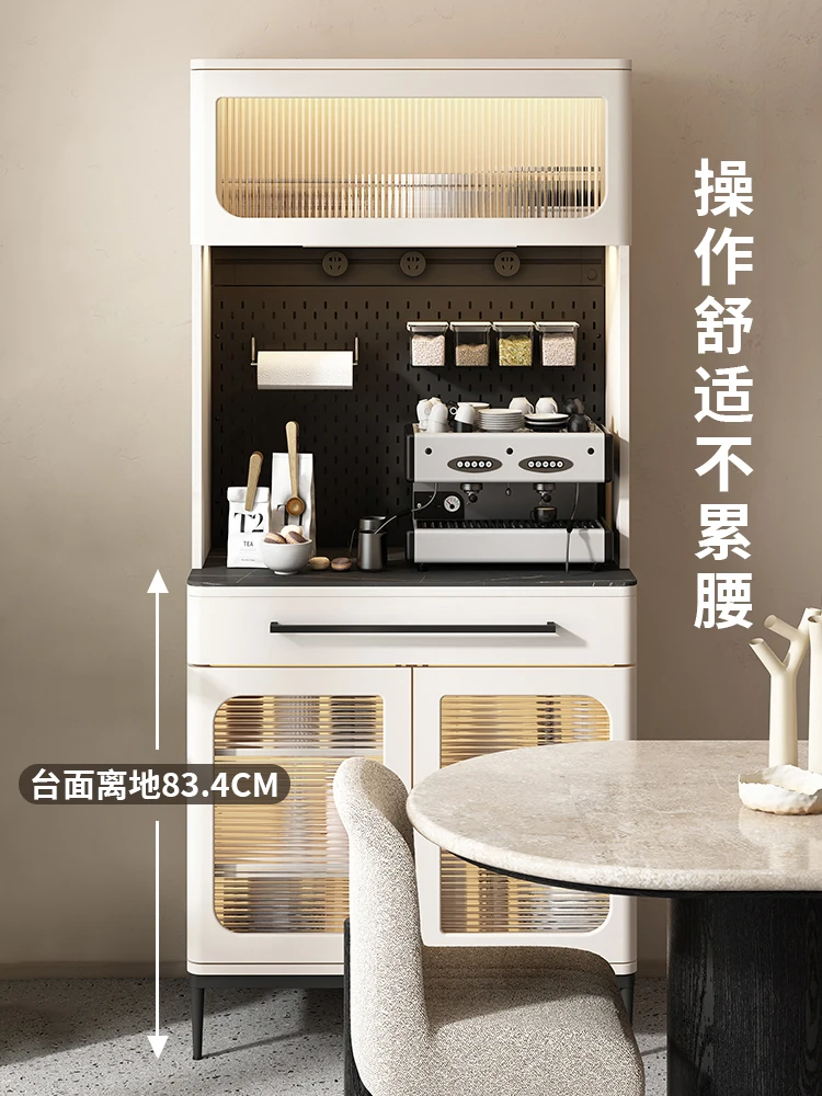 Modern minimalist drinking machine, dining side cabinet, integrated living room, wall storage, water bar table