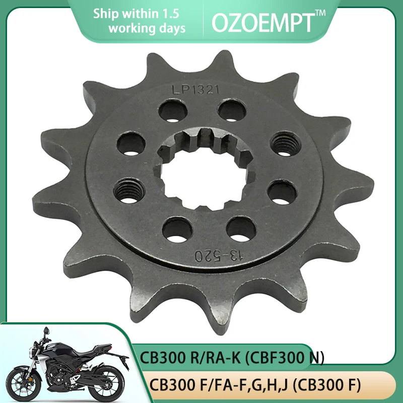 

OZOEMPT 520-14T Motorcycle Front Sprocket Apply to CB300 F/FA-F,G,H,J (CB300 F) R/RA-K (CBF300 N R/RA-L (CBF300 N)