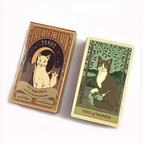 Cats Rule The Earth Tarot Cards A 78 Card Deck Unique Cards For Cat Lovers and Tarot Enthusiasts Cute Cards Game