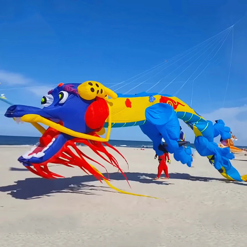 15m drakenvliegeren voor volwassenen vliegers professionele windvlieger zachte vliegers traditionele vlieger buitenspel leuk speelgoed dansende inktvis