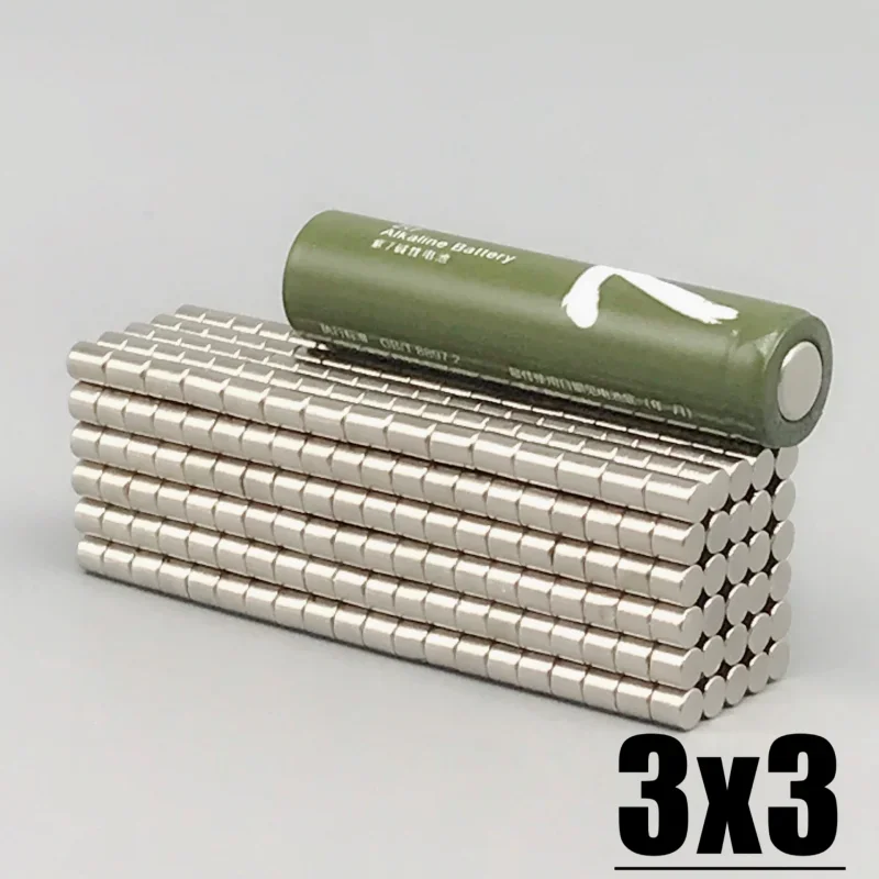 Fridge Tool Magnet 50-10000pcs 3x3mm Round Shape Imane For Kitchen Office Craft Diy Whiteboard Garage Tool Home Decoration