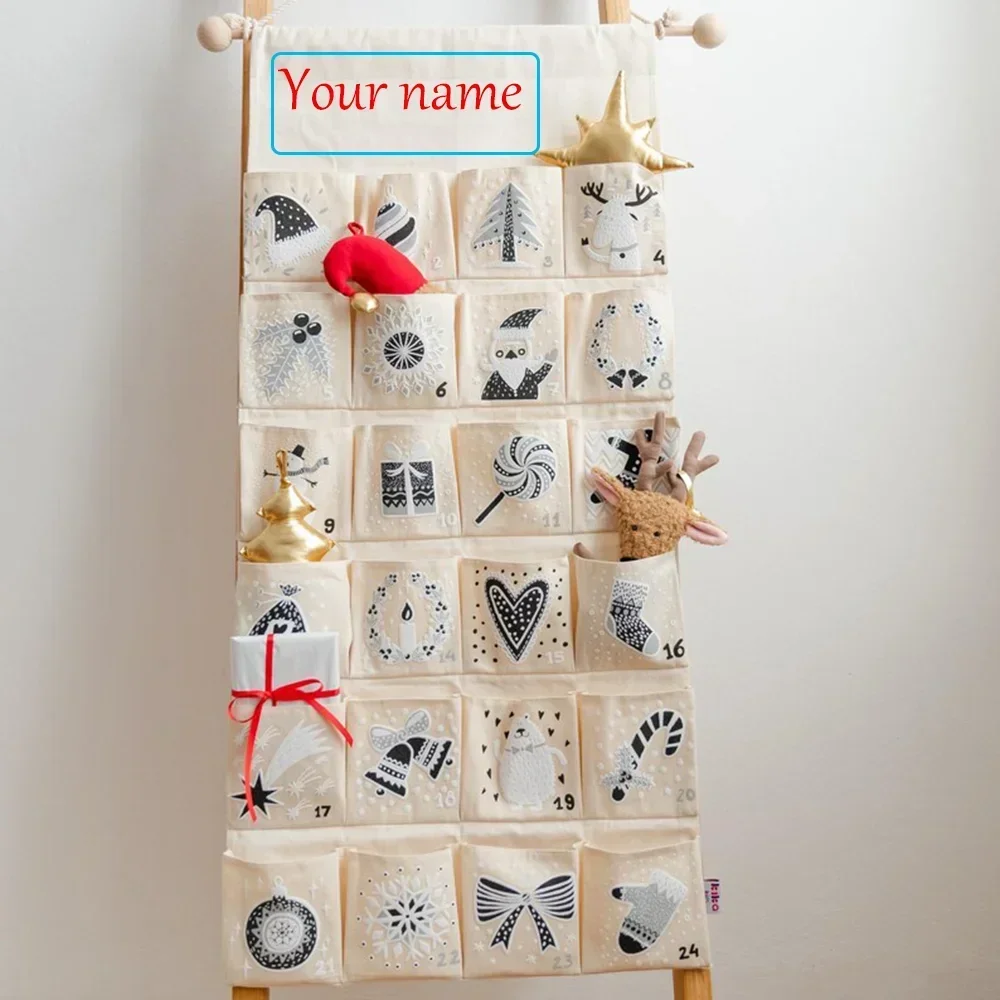 شخصية تقويم القدوم عيد الميلاد ديسمبر العد التنازلي التقويم للبنين والبنات مخصص قابلة لإعادة الاستخدام عيد الميلاد التقويم مفاجأة