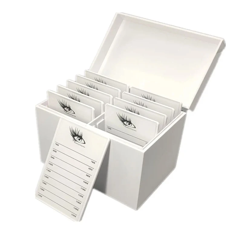 

5/10 Layers Acrylic Eyelash Storage Box, Makeup Organizer False Eyelashes Glue Pallet Holder Grafting Extension Display