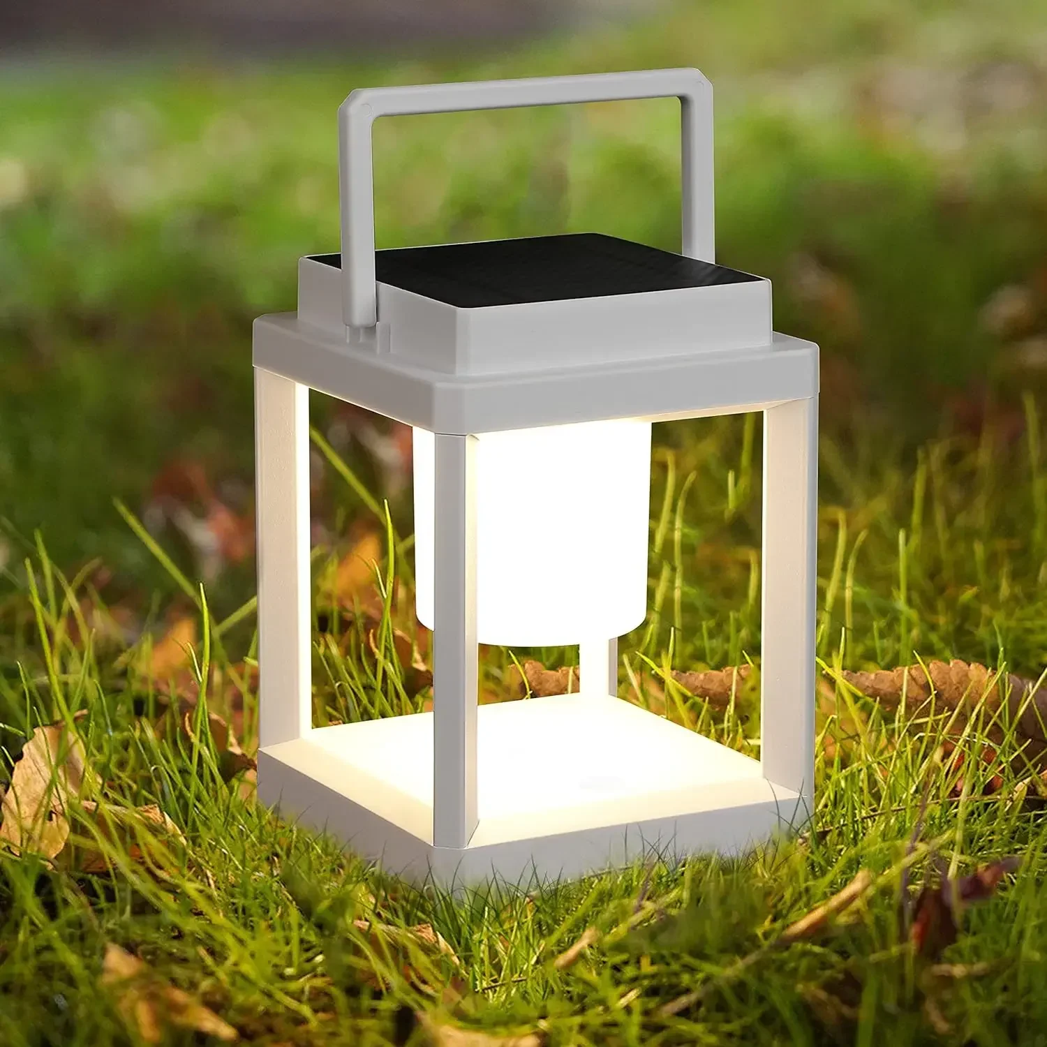 Outdoor Table Lamp Led Lamps for Nightstand Solar Lanterns Outdoor Hanging for Patio Waterproof Rechargeable Solar Lantern Decor