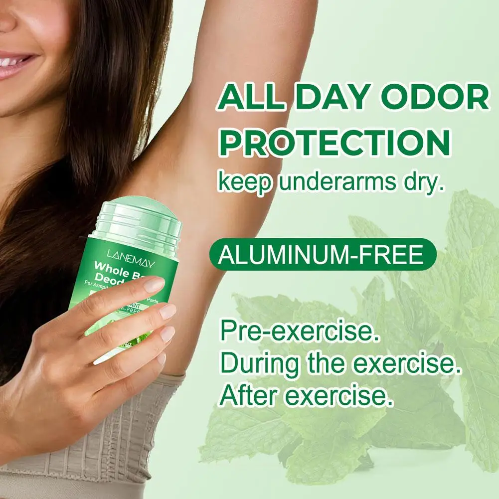 

Дезодорант для всего тела Lanemay - освежающий мятный аромат, уход и питание, без алюминия, контроль запаха и устранение неприятного запаха из подмышек - длительный эффект G6w9