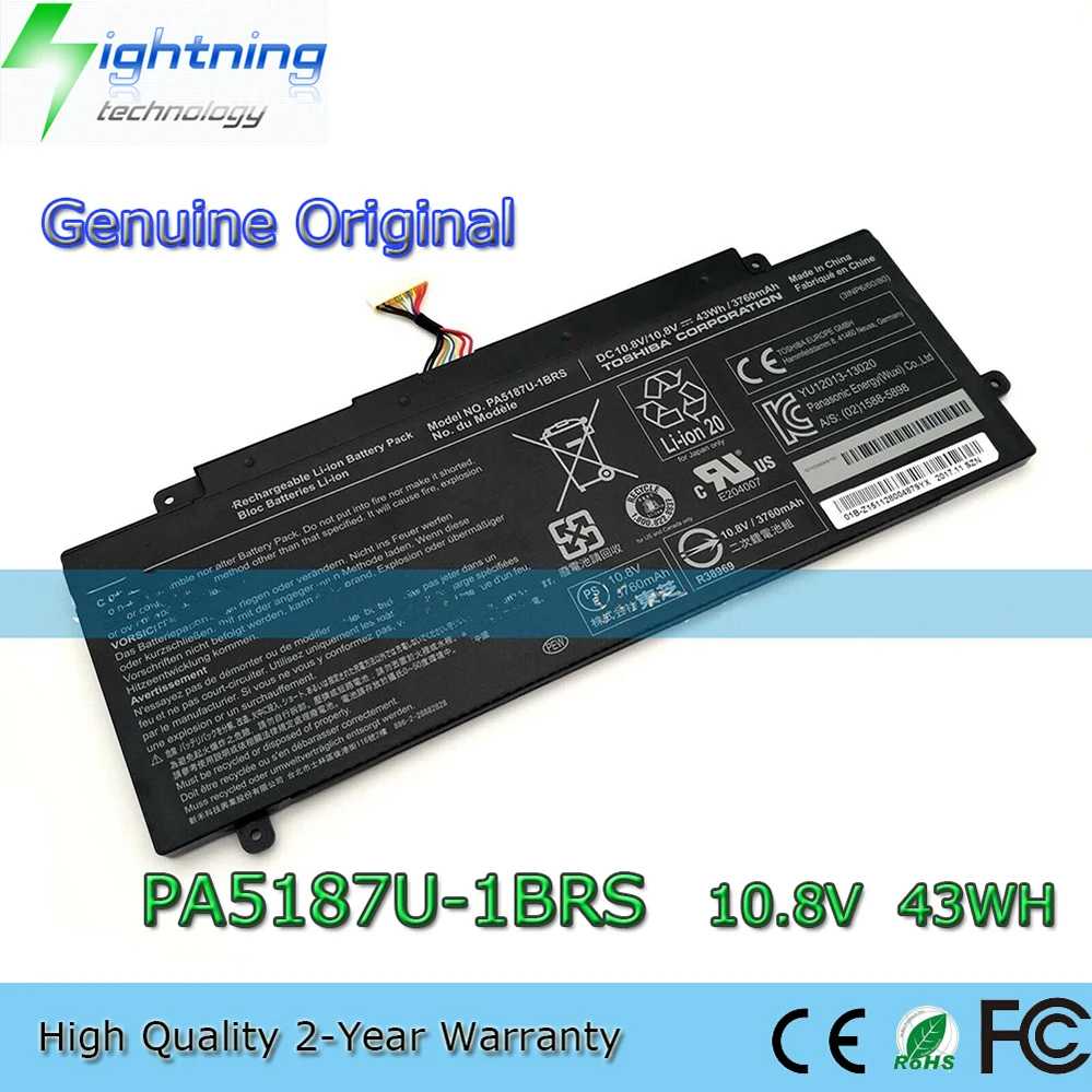 

PA5187U-1BRS 10.8V 43Wh Laptop Battery for Toshiba Click 2 L35W L35W-B3204 P000602680 etc.