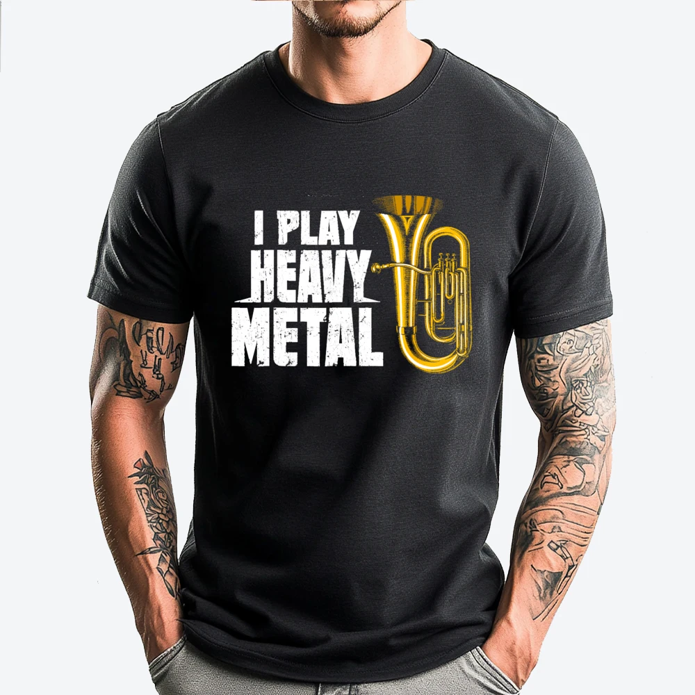 Funny Baritone Euphonium I Play Free Shippping Items Lowest Prices Tops Print New Hip Hop Music T-Shirt