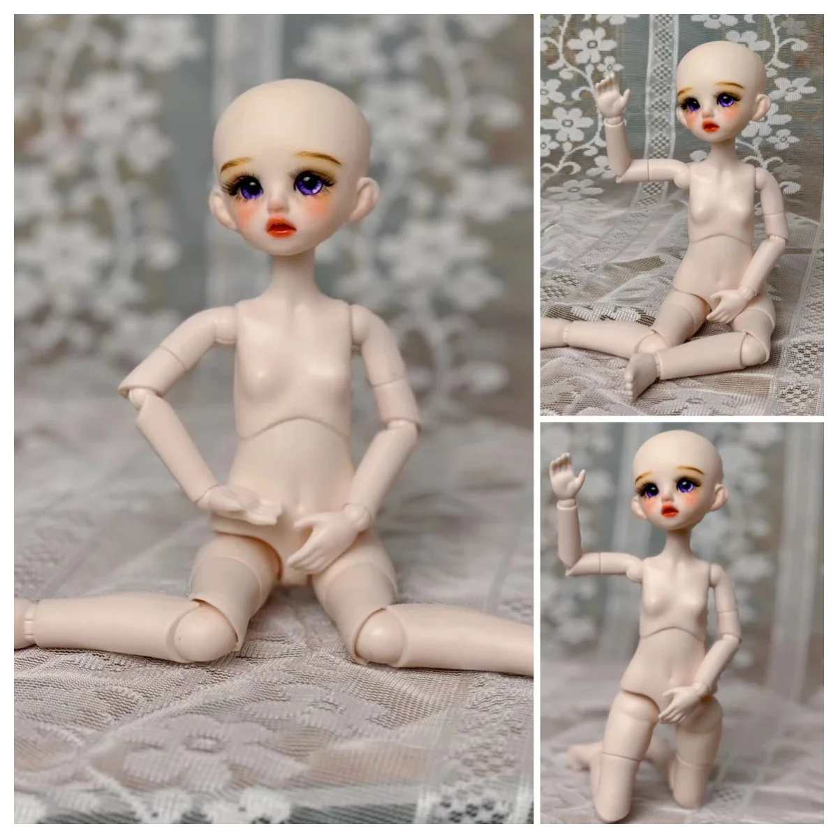 DIY 1/6 BJD głowa lalki 30cm ręcznie robione lalki dziewczęce lalki zabawki upominki świąteczne