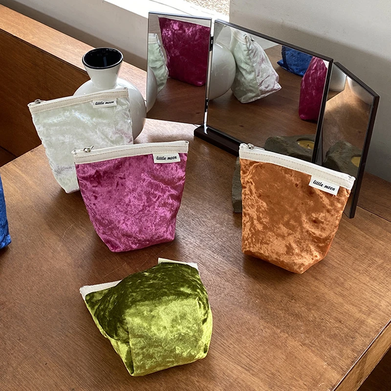 Portamonete da donna Tinta unita Borse cosmetiche versatili di alto livello Auricolari Rossetto Cambio di carte Borse portaoggetti di alta qualità