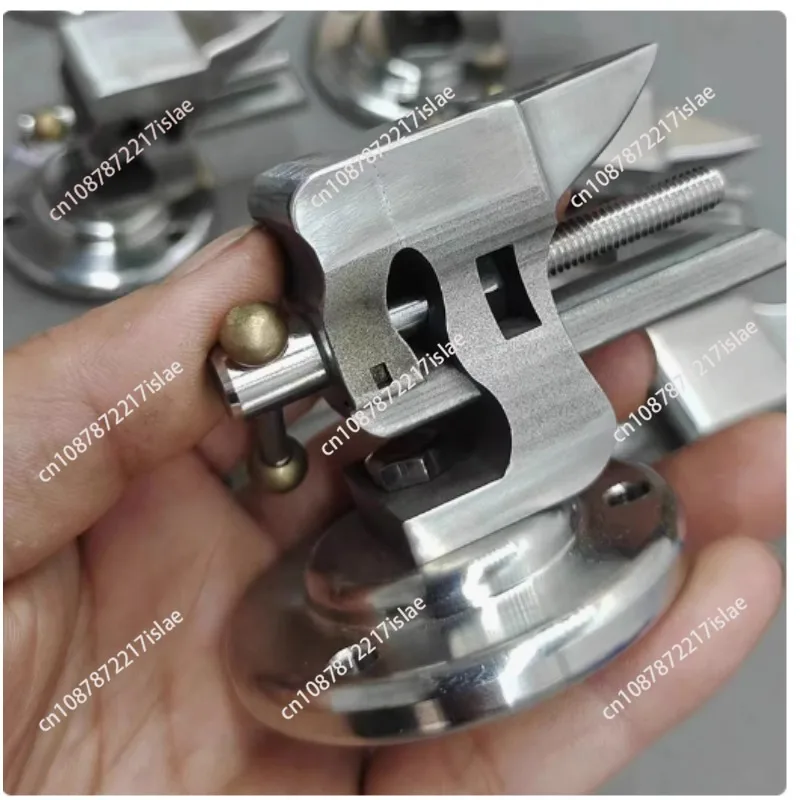 

Mini 304 Stainless Steel Bench Pliers With anvil 1 Inch Adjustable Desktop Clamp with Swivel Base DIY Handmade Repair Tool