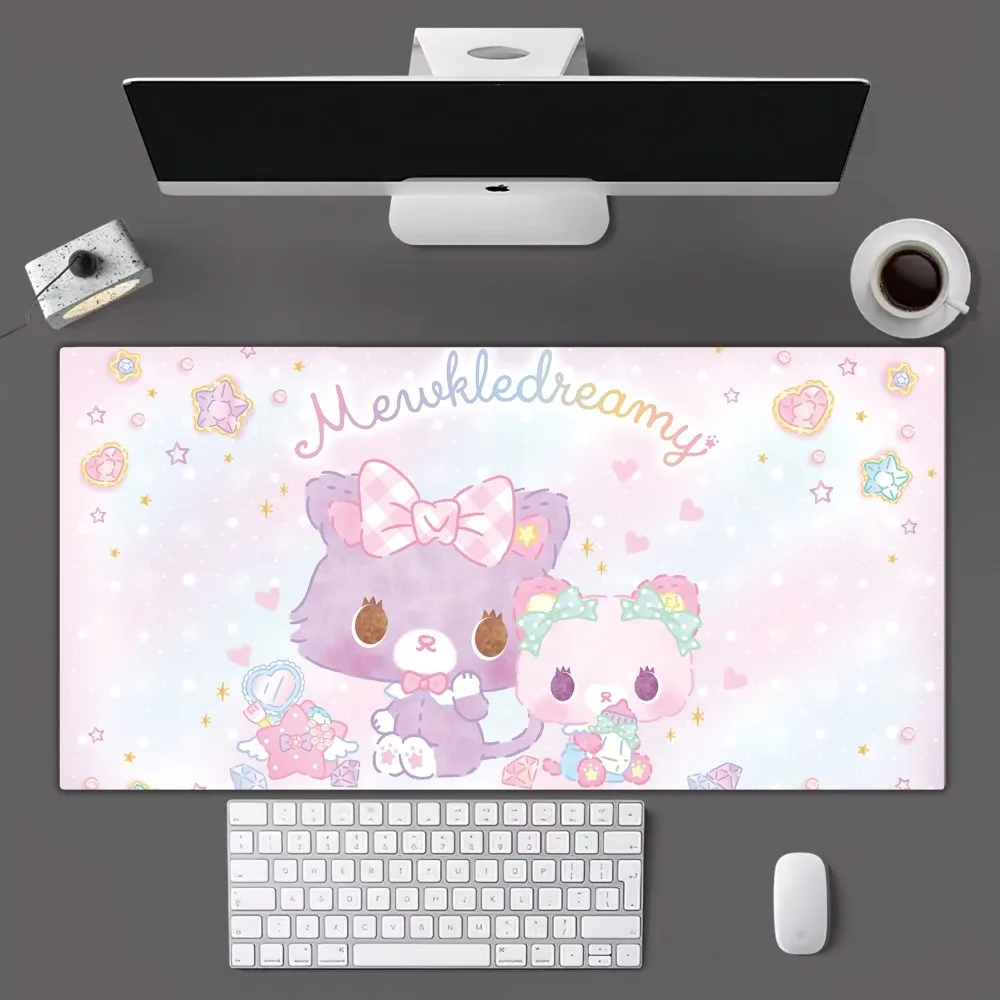 Imagem -06 - Miniso Sanrio Mewkledreamy Mousepad Gamer Mouse Pad Esteira de Mesa Longa do Escritório Tamanho