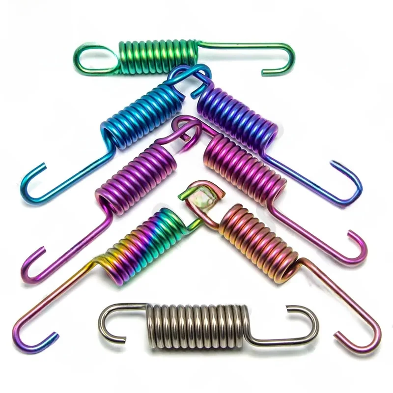 TS 1PC  Titanium alloy spring motorcycle side support spring  length 80mm/100mm/105mm ,Diameter 15mm
