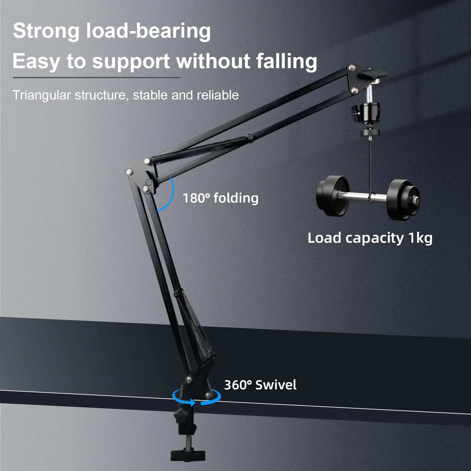 Foldable Stands & Stages For Industrial Video Microscopes PCB Quality Inspection Phone Repair Soldering, microscope support