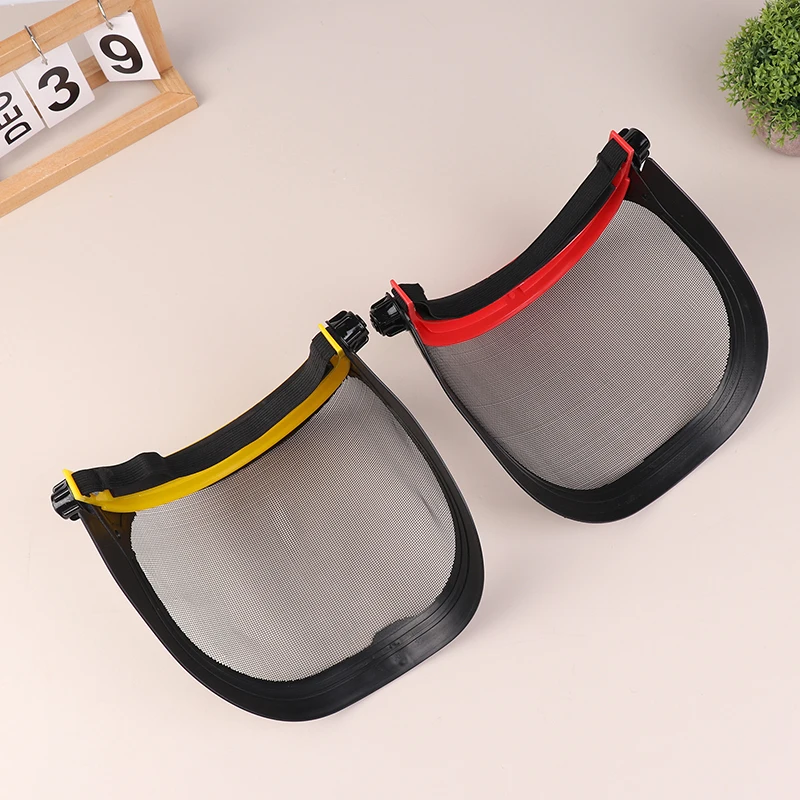 

1 Pc Garden Grass Trimmer Safety Helmet Hat With Full Face Mesh Protective Mask For Logging Brush Cutter Forestry Protection