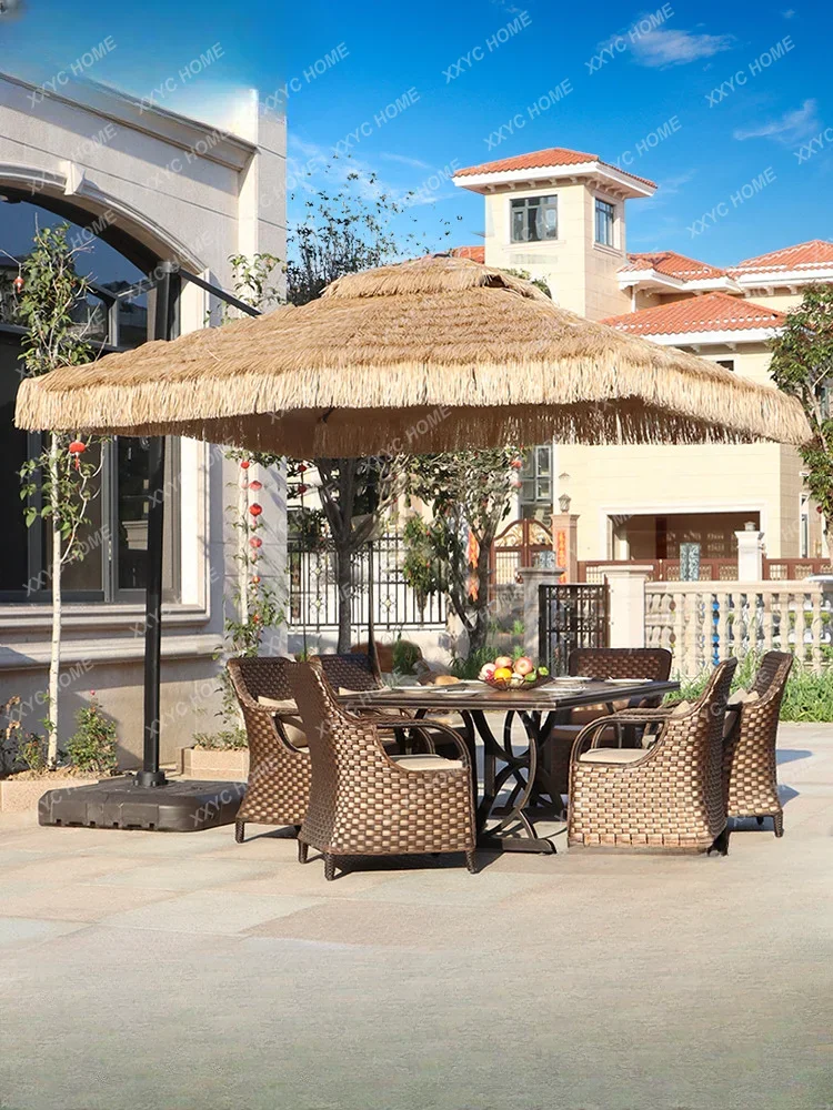 Outdoor Sunshade Villa Patio  B & B  Garden Thatch Umbrella Outdoor Beach Straw Umbrella