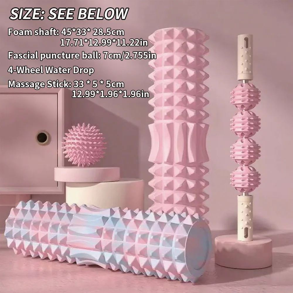 [Dreiteiliges Massage-Set] Massage-Stechball, Massage-Roller, Schaumstoff-Massage-Rollerstab – ein unverzichtbares Massageutensil für den Haushalt – Detail 2