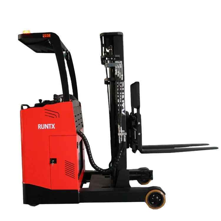 2 Ton Reach Stacker Electric Forklift for Narrow Aisle Warehouse Material Handling Professional Industrial Lift Truck Pro