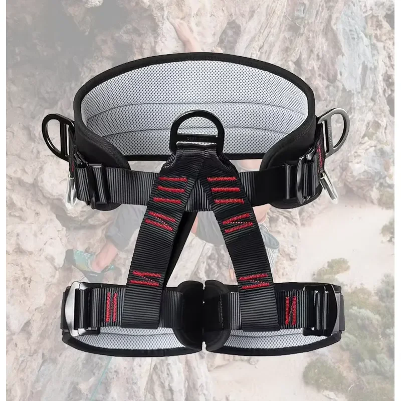 Adjustable Professional Climbing Harness for Tree Care Equipment Safety Gear Accessories Outdoor Rock Climbing Belt Secure