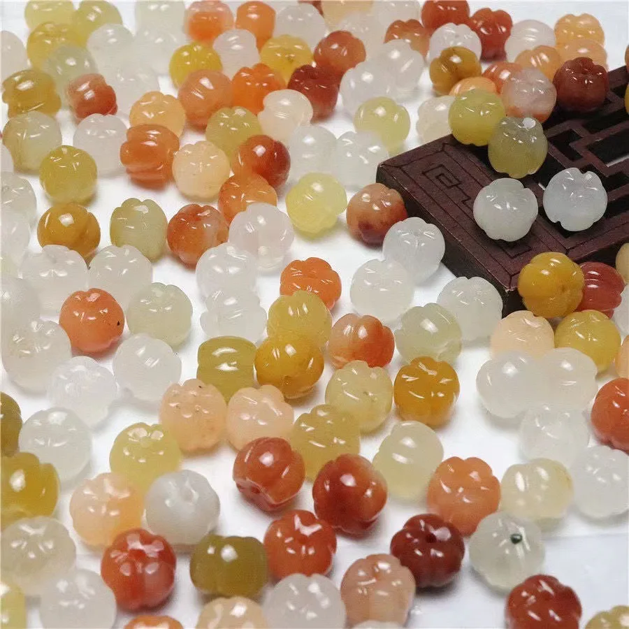 10x11mm Pumpkin Shaped Glass Beads Lampwork Glass Jewelry Making DIY Craft Findings Necklace Bracelet Earrings Beads Accessories