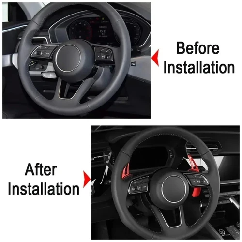 Imagen 2 del producto Cambio de paleta de volante de aleación de aluminio para Audi 2017 2018 2019 S3 S5 SQ2 SQ5 TT A3 8V A4 A5 Q2 Q3 Q5 Q7