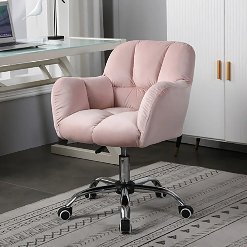 Nordic Computer Chair Home Comfortable Sedentary Single Office Lift Rotating Desk Backrest Dormitory Writing Learning Bench