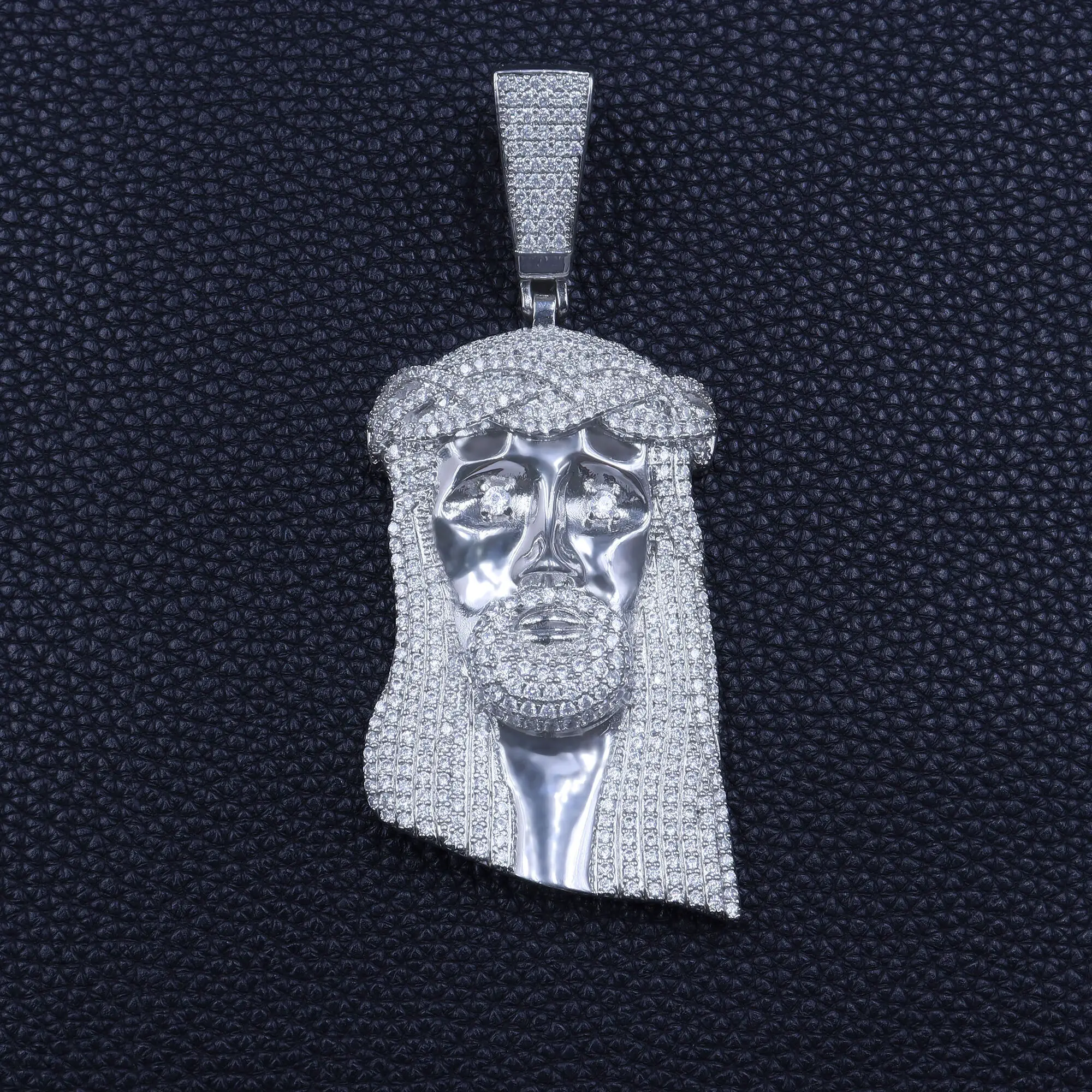 

925 Silver Customize Jesus Christ Pendant Iced Out Hip Hop Fine Jewelry VVSD Moissanite Pass Diamond Tester