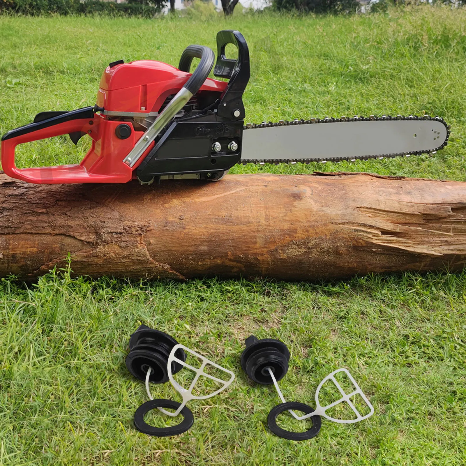 1 مجموعة غطاء الزيت غطاء الوقود غطاء الوقود غسالة النفط ختم استبدال ل الصينية 5200 52cc بالمنشار غطاء الوقود غطاء الزيت مجموعة عازل