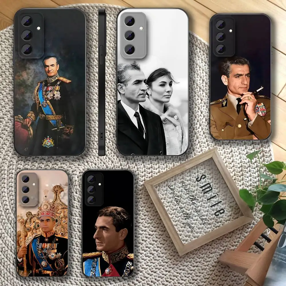 

Mohammad Reza Pahlavi Phone Case For Samsung S 25,24,23,22,30,21,10,9,Ultra,Plus,Lite,FE,4,5 G Soft Black Case