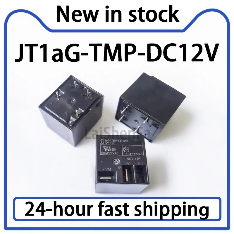 1PCS JT1aG-TMP-DC12V Relé de 4 pines 30A Normalmente Abierto en Stock