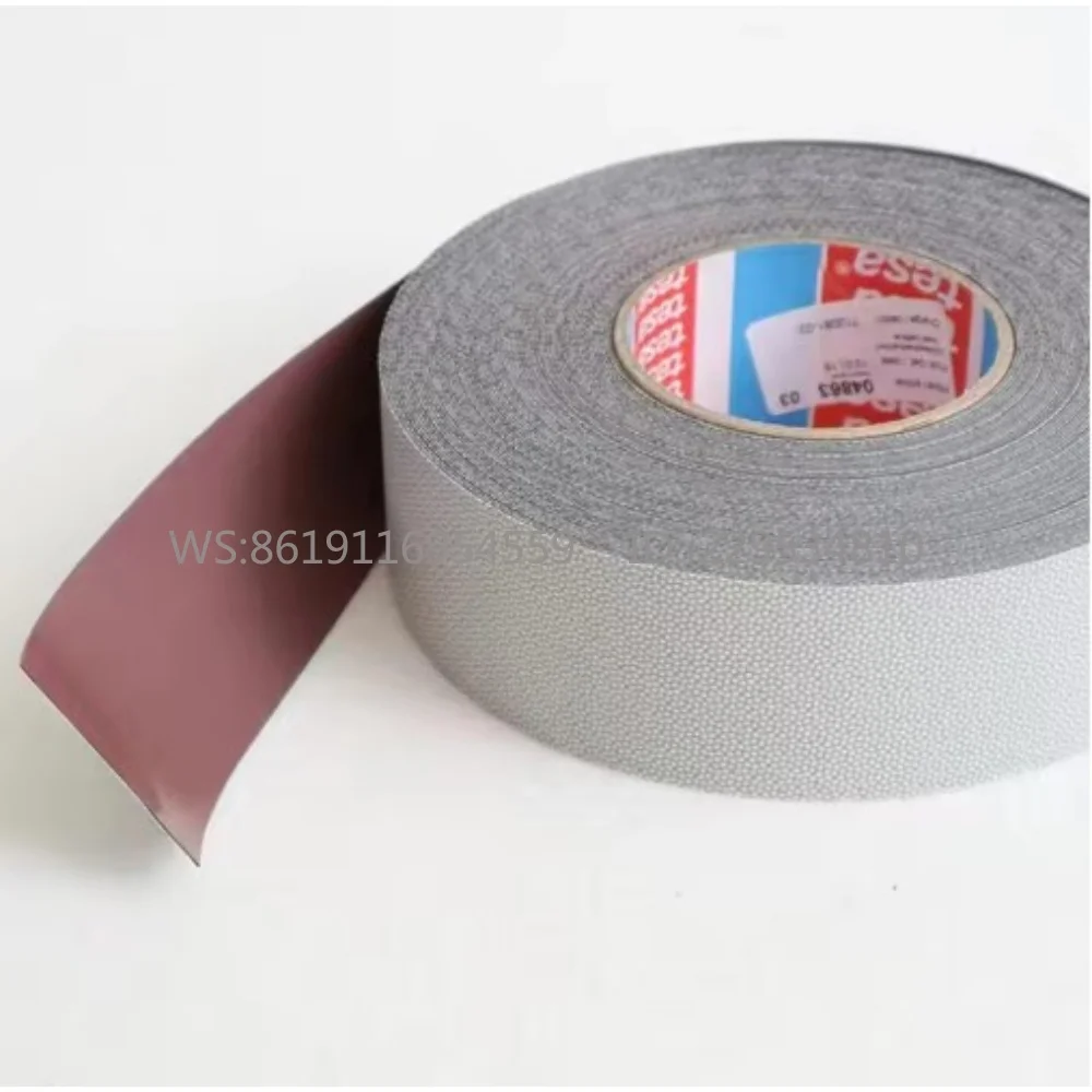 Tesa 4863 Silicone Coated Roller Packaging Tape with Embossed Surface for Printing
