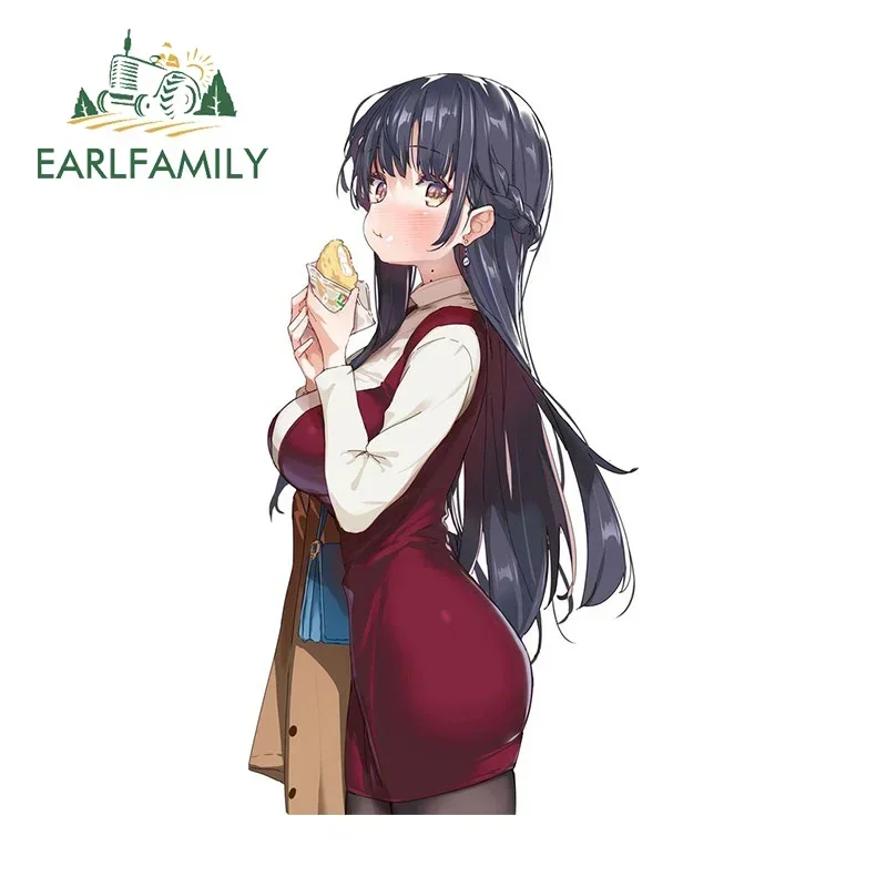 EARLFAMILY 13 سنتيمتر X 6.8 سنتيمتر آنا يامادا لطيف الأكل ملصقات السيارات الإبداعية سيارة التصميم الشارات مقاوم للماء واقية من الشمس شخصية