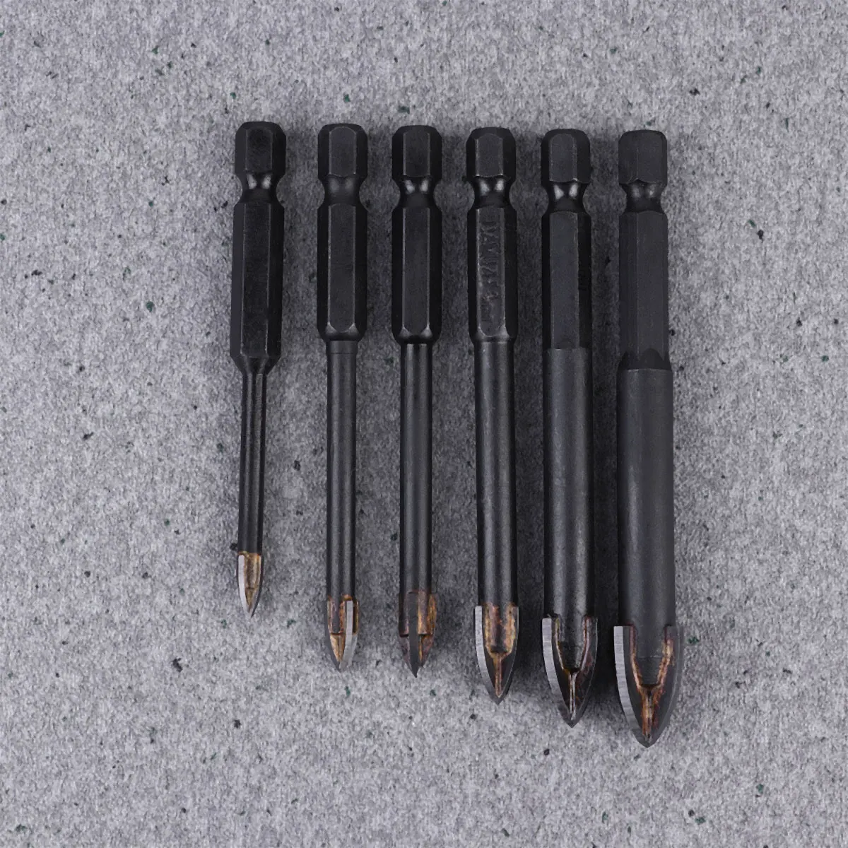 

6pcs Multifunctional Drill Bit Set Masonry Ceramic Tile Glass Tools Hole Opener Triangle Bits Hard Materials Drills Accessories