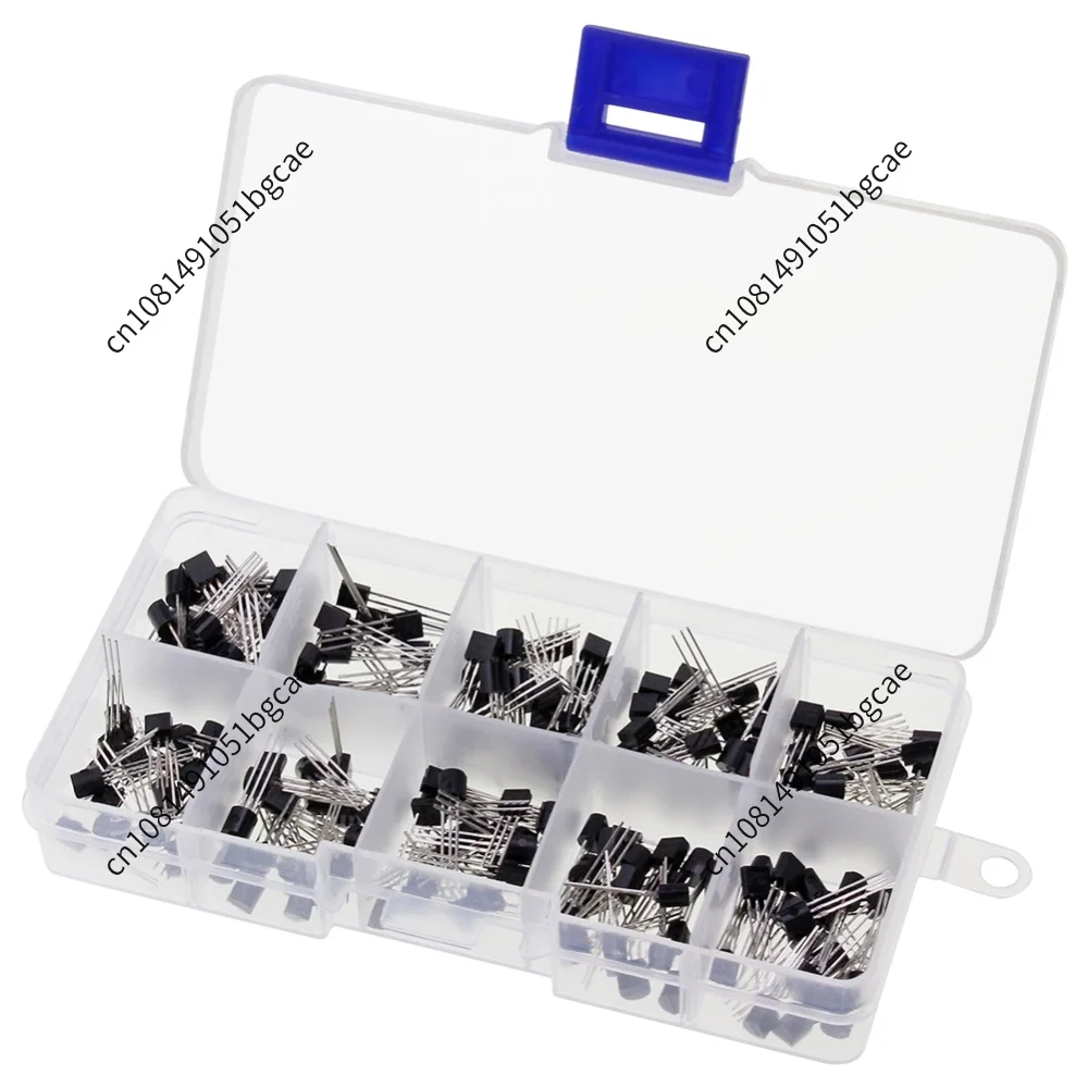 TO-92 PNP NPN 200PCS Transistor Set 10 Values BC327 BC337 2N2222 2N2907 2N3904 2N3906 S8050 S8550 A1015 C1815