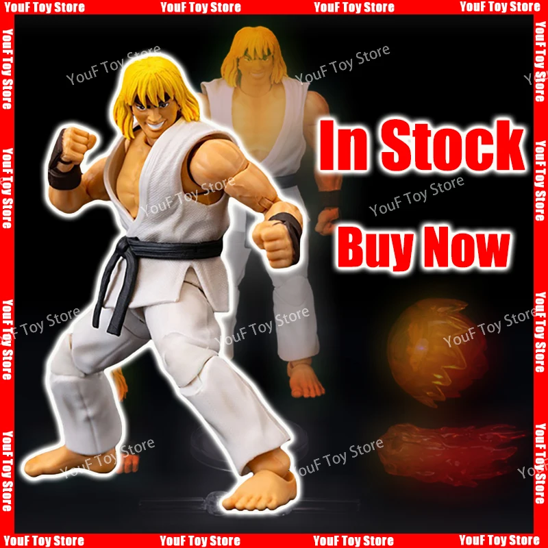 In Stock Jada Toys Ken White Clothes Street Fighter 1/12 Action Figure Anime Doll Collection Model Kid Toy Birthday Gift Custom