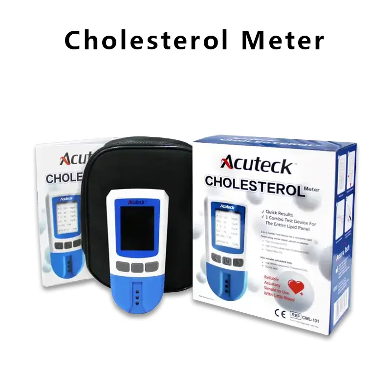 

Hot Acuteck Cholesterol Monitoring Total Cholesterol Analyzer Density Lipoprotein Tc Triglyceride 3-in-1 Lipometer Clinic Use