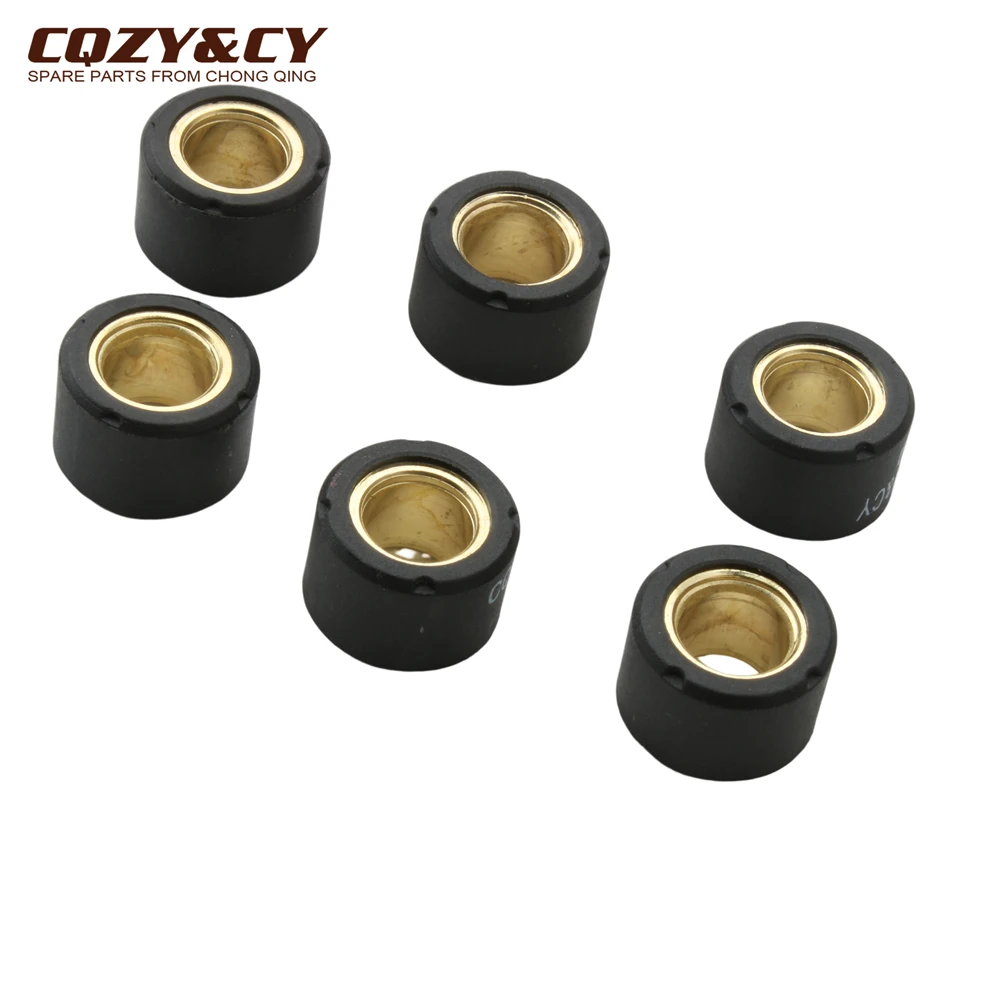 6pc Variator Racing Roller Weights 17x12mm 7g 8g For Suzuki AH AP Address 50 AJ ZZ Sepia AY Katana UF Estilete UX Zillion 50cc