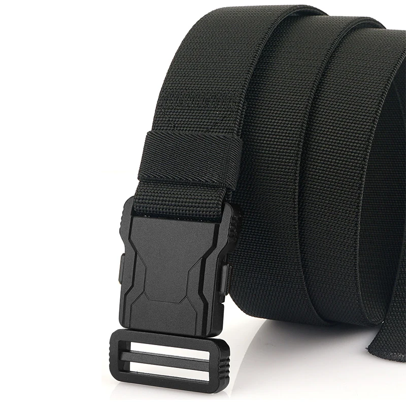 1 Piece of Fashionable Men's Tactical Buckle Belt for Outdoor Sports Training and Sports Work Pants Belt