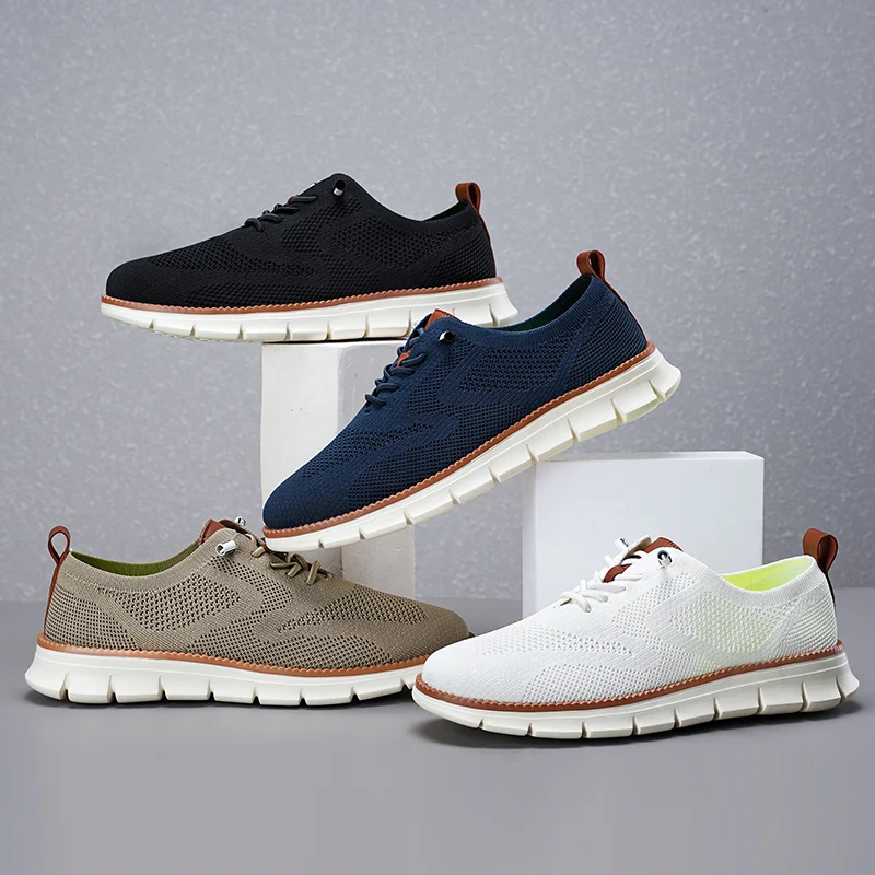 

Large Size 39-48 Summer Men Casual Sports Shoes Men Lace-up Lightweight Comfortable Stylish Casual Shoes Driving Traveling Shoes