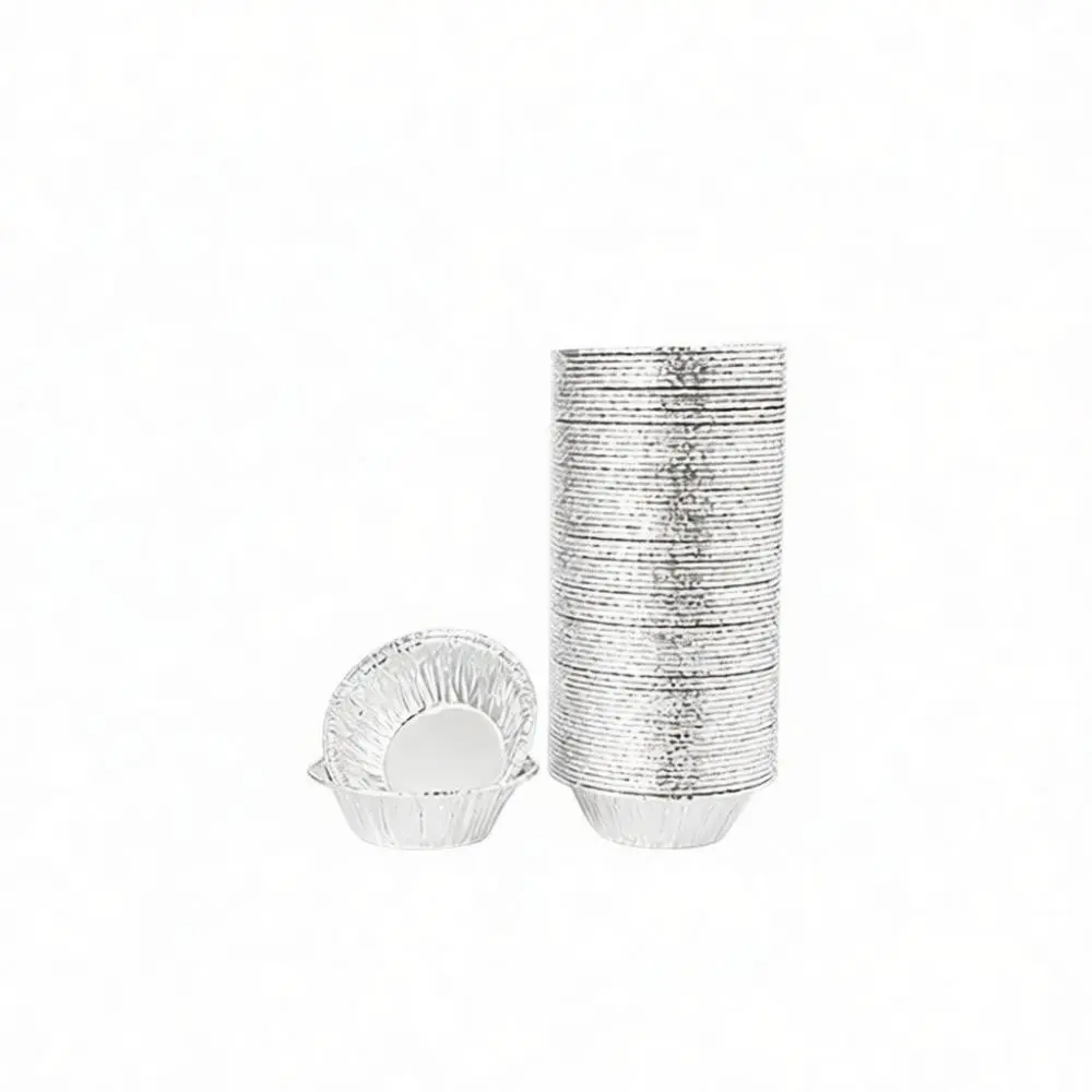 Pcs Disposable Aluminum Baking Cups Tart Molds Chrysanthemum Pattern Egg Tart Tray Kitchen Gadget Pastry Muffin Tool
