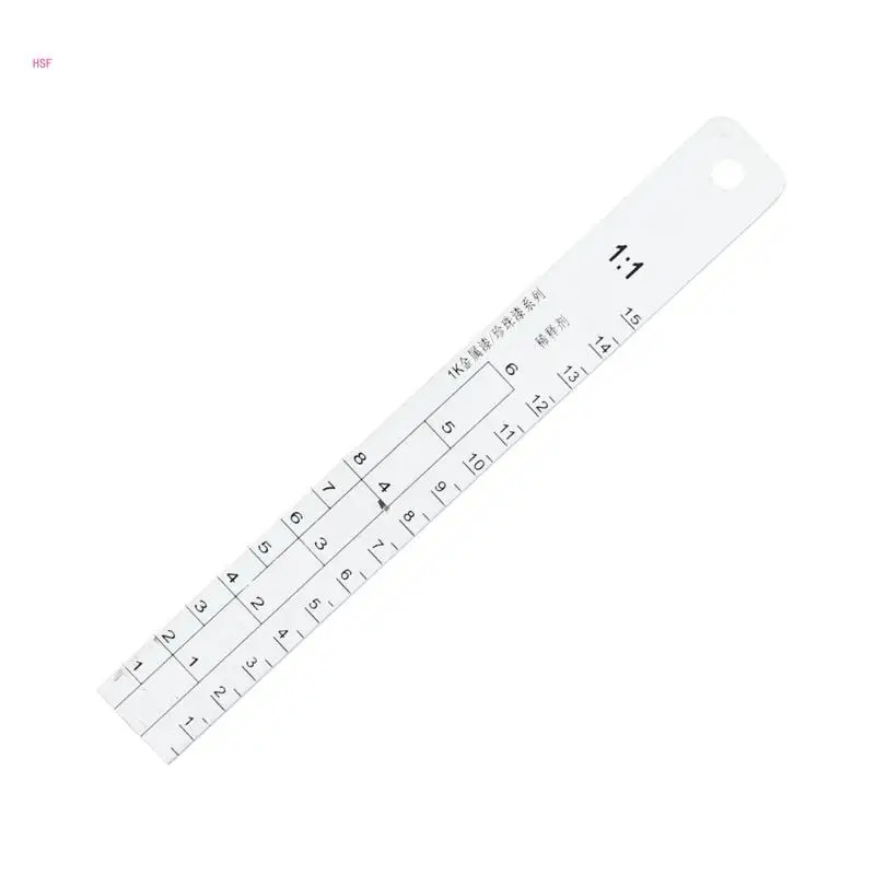 Standard Paint Ruler Paint Ratio Ruler Paint Mixing Ruler Dipstick Scale Ruler