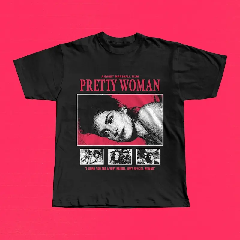 Pretty Woman 1990 T-Shirt, Garry Marshall Rom-Com, Julia Roberts, 90s Romantic Comedy Gift