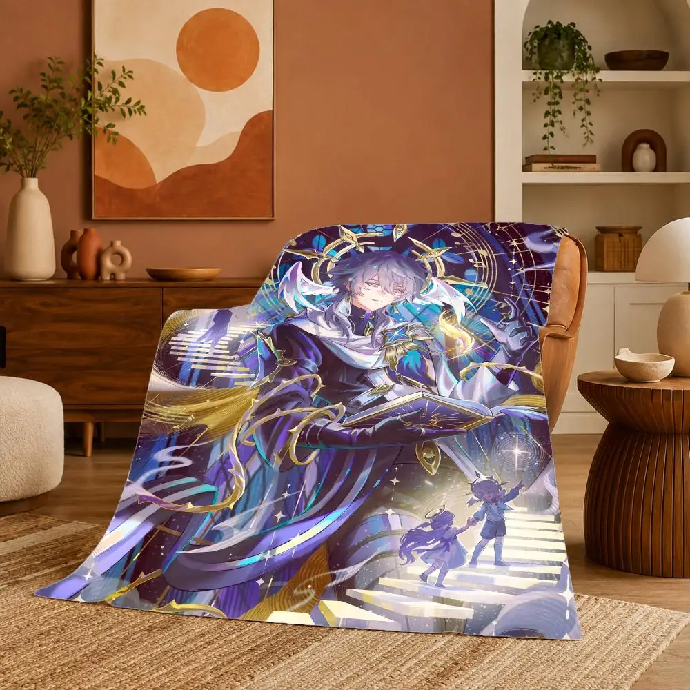 Game Sunday Honkai Star Rail Elegant Throw Ultra Soft Summer Flannel Throw Blanket for Couch, Bed, Office & Travel