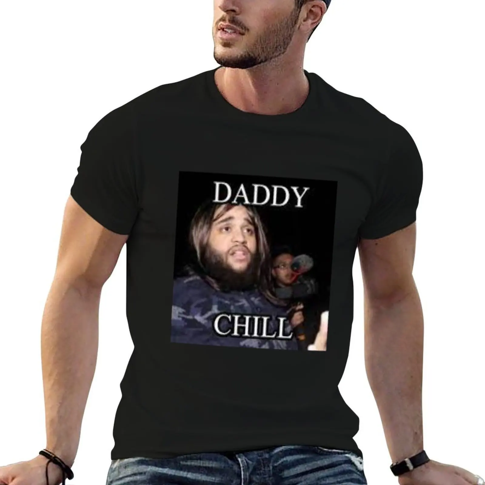 Daddy Chill T-Shirt cotton t shirt man cotton t shirt pack t shirt man plain T-shirt