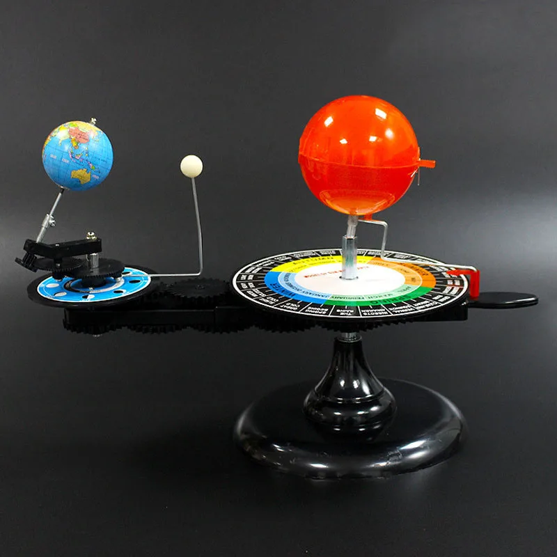 Solar System Model Rotating Solar System Earth And Moon Around The for Sun Toy Scientific Experiment Tool for Children