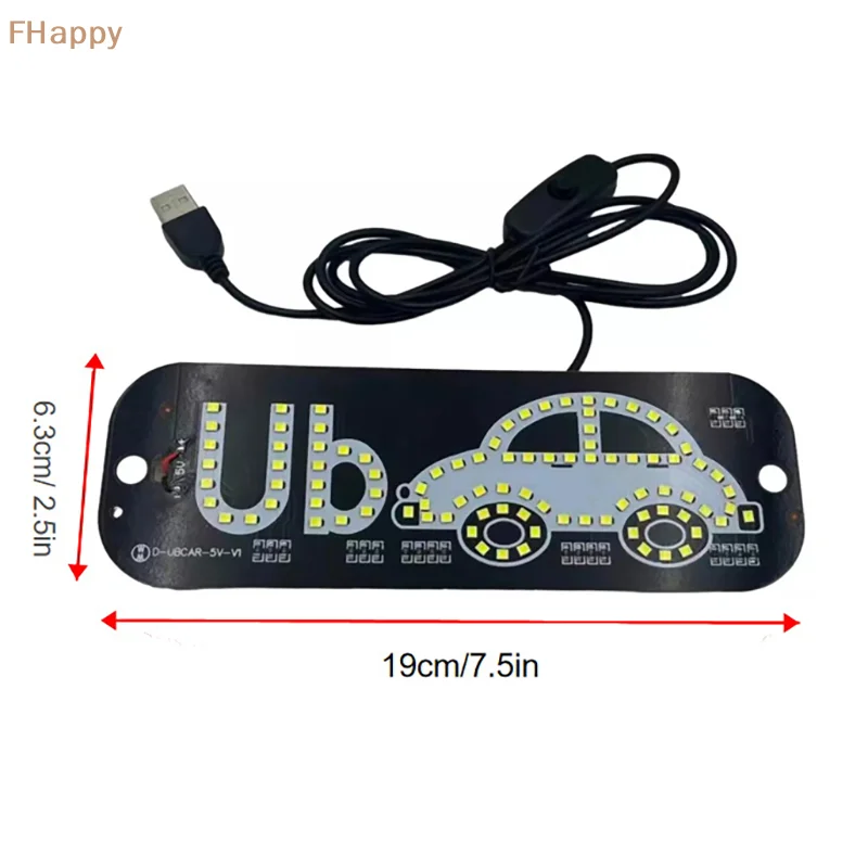 

LED Light Sign For Car Taxi Windshield Light Sign USB Car LED Sign With Suction Cups Scrolling LED Display Board Control