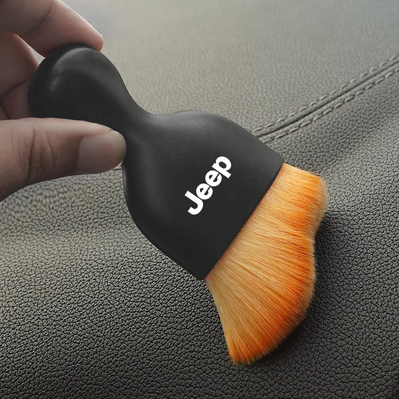Car Air Conditioner Air Outlet Cleaning Soft Brush For Jeep Renegade Wrangler JK Compass Grand Cherokee Car Accessories