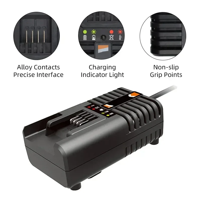 Charging for WORX 14.4V 18V 20V Power Tools EU Plug WA3860 Battery Charger for WA3550 WA3553 WG629 WA3760 WX390 WX176