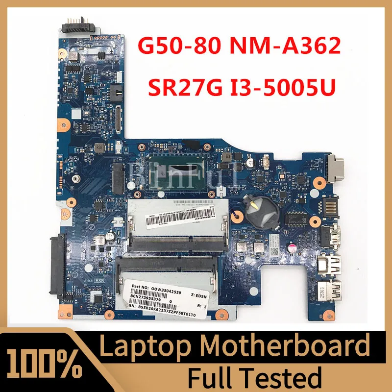 ACLU3/ACLU4 NM-A362 Mainboard For Lenovo G50-80 Laptop Motherboard With SR27G I3-5005U CPU 100% Full Tested Working Well